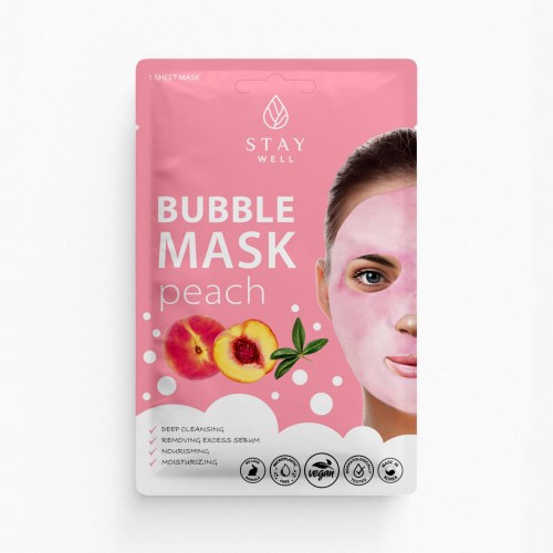 STAY Well Cleansing Bubble Mask PEACH