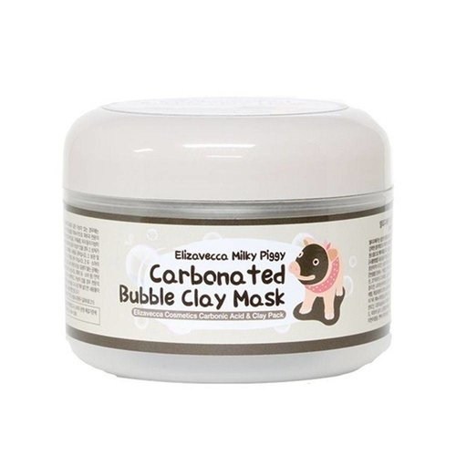 Elizavecca Milky Piggy Carbona Ted Bubble Clay Mask Μάσκα οξυγόνου για βαθύ καθαρισμό.