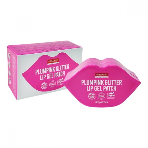 PUREDERM Plumpink Glitter Lip Gel Patch 30 patches/pack