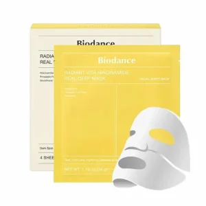 Biodance – Radiant Vita Niacinamide Real Deep Mask 1Box, 34g*4ea