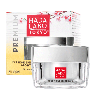 Hada Labo 7×HA Super-Cream – Εντατική Κρέμα Νύχτας με 7 Τύπους Υαλουρονικού 50ml