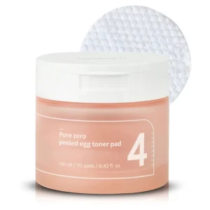 Numbuzin – No.4 Pore Zero Peeled Egg Toner Pad – 190ml/70 pads