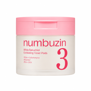 Numbuzin – No.3 Bifida Bakuchiol Exfoliating Toner Pads, 190ml (70 pads)