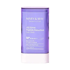 Mary & May – Vegan Peptide Bakuchiol Sun Stick SPF50+ PA++++, 18g